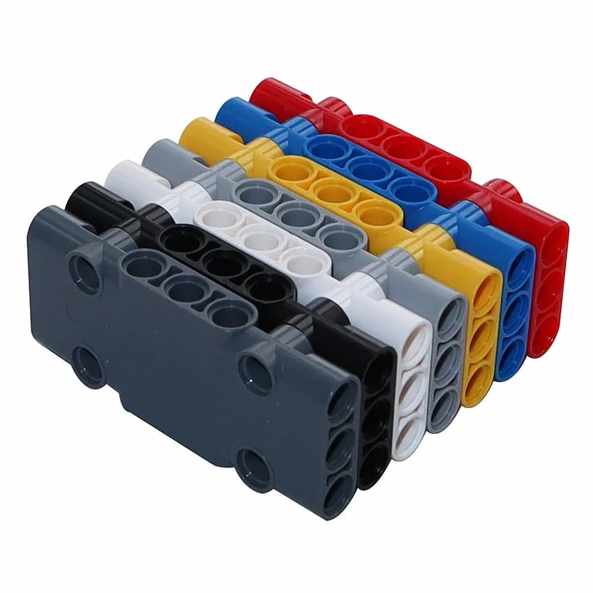 MOC Building Blocks Mattoni 4PCS Techncial Piastra a schermo piatto 7x3x1 assembla parti di giocattoli per auto fai da te compatibili con 71709 pannelli