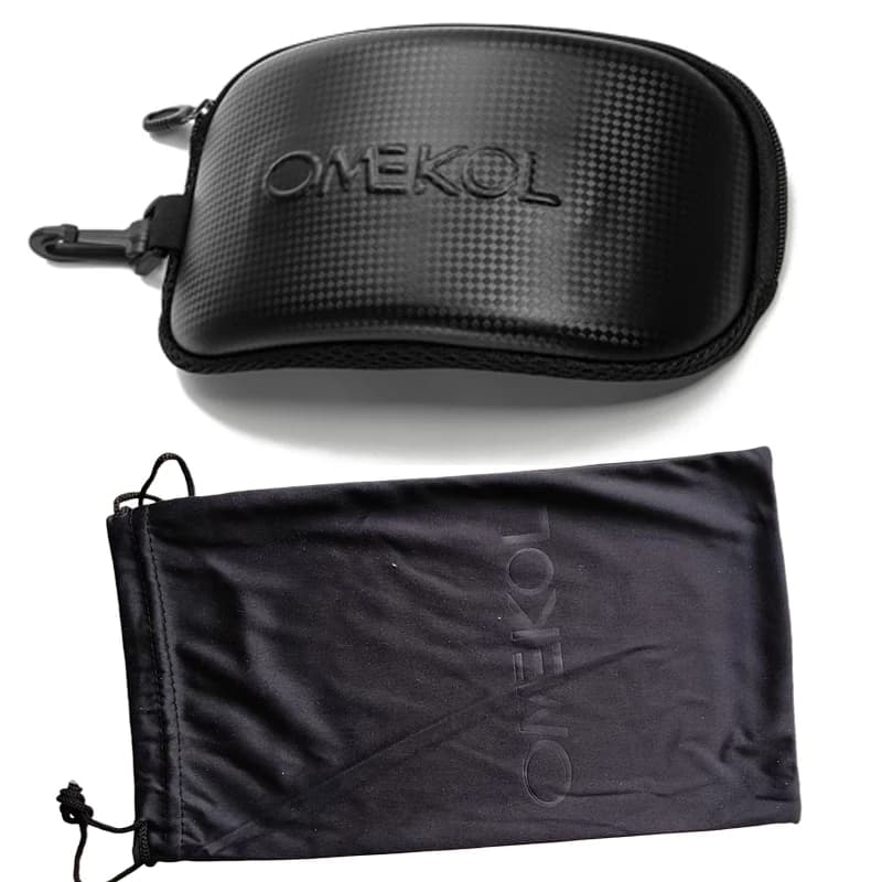 Set OMEKOL di Custodia e Borsa per Occhiali da Sci, Custodia per Occhiali da Escursionismo e Sport all'Aperto