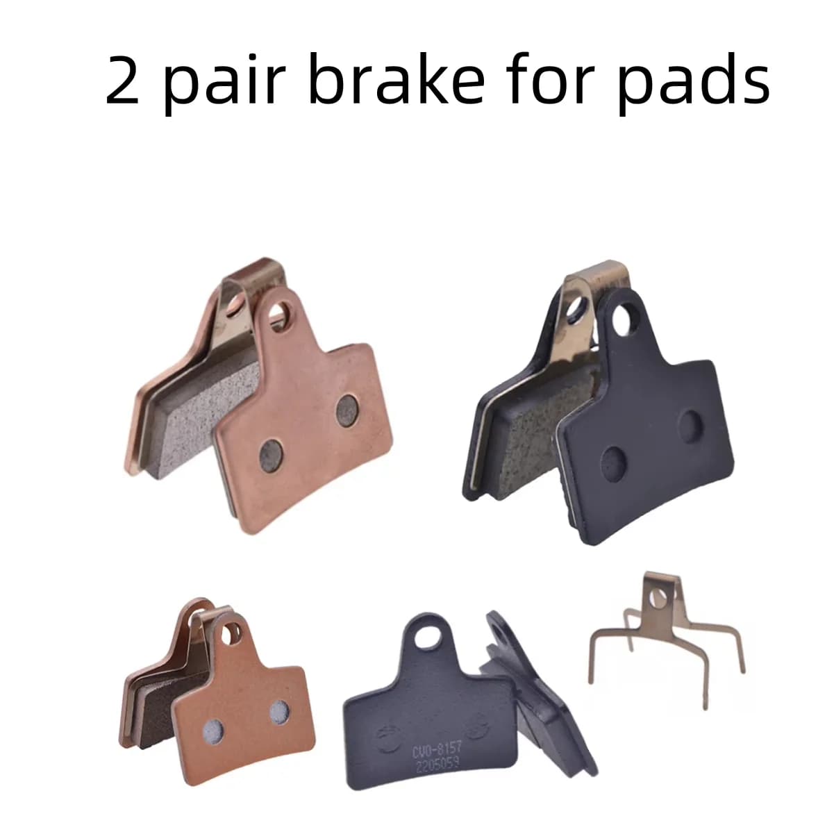2 paia di pastiglie freno a disco per bicicletta elettrica pinze Ebike pastiglie in ceramica completamente in metallo pastiglie freno di ricambio accessori per bici elettriche