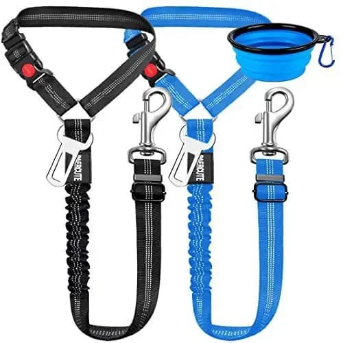 Guinzaglio per cani con fibbia in metallo, guinzaglio di sicurezza retrattile, collare per animali domestici, guinzaglio per cani specifico per auto, catena retrattile per cani
