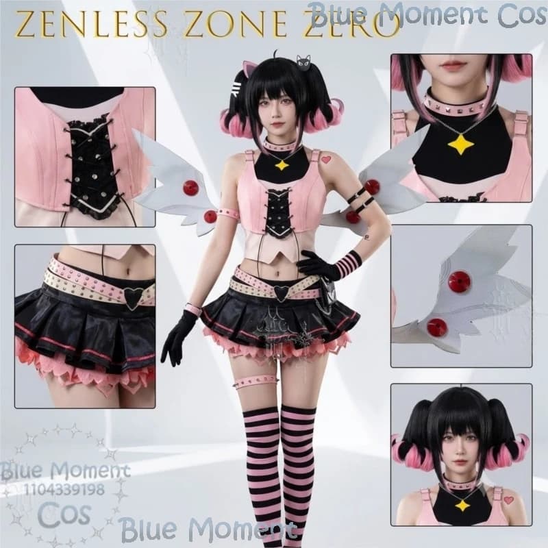 Zenless Zone Zero KFC Collaboration Nangong Yu Cosplay Costume Game Character Full Outfit Women Halloween Theme Party Clothing