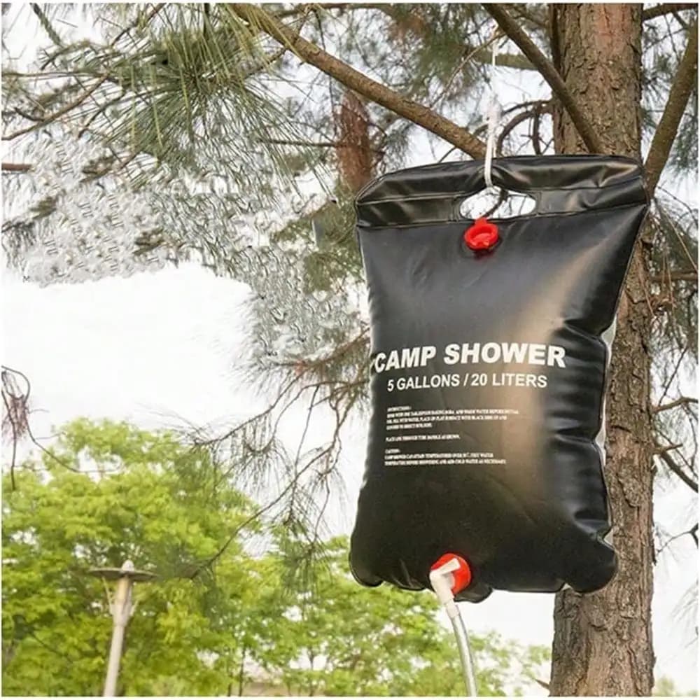 20L Solar Heating Portable Shower Bag Large Capacity Water Storage Bag Outdoor Camping Hiking Travel Quick Bath Supplies