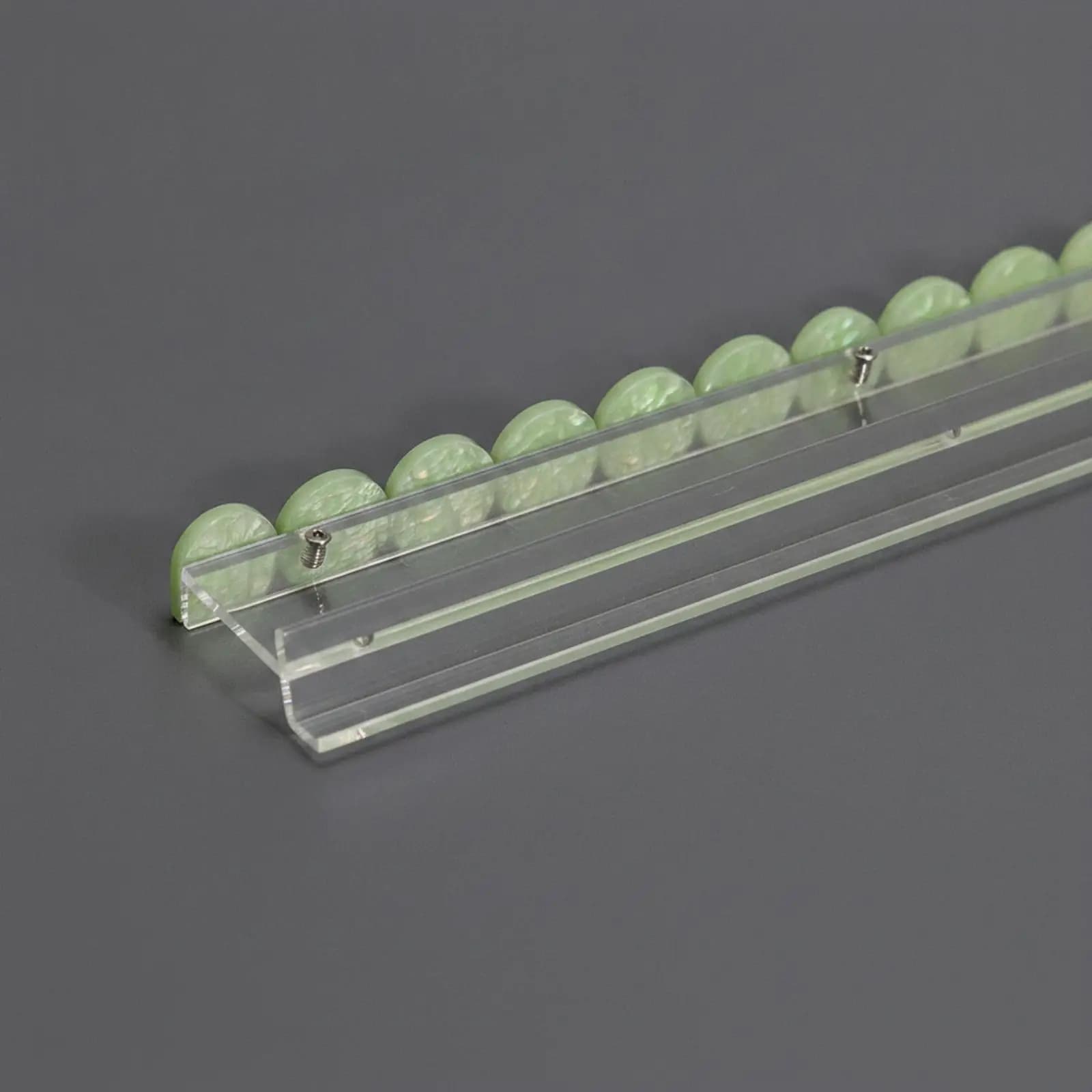 Low Profile Acrylic Mahjong Rack for Mahjong Tiles with Scratch Resistant Surface for Home Game Night Table Accessory