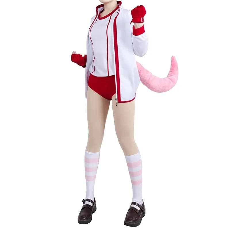 COSAnime Shinazugawa Sanemi Cosplay Costume Japanese Red Kimono Bathrobe Robe Wig Adult Unisex Halloween Christmas