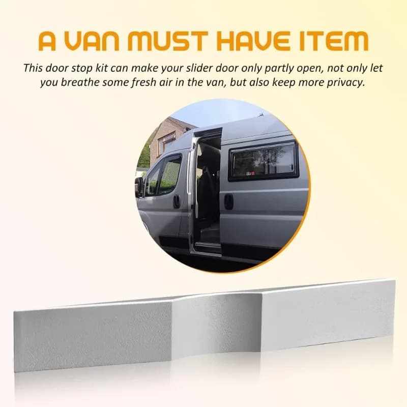 Fermo per Porta Scorrevole Resistente Antiruggine per Camper Van Sprinter Fiat Ducato Ford Transit VW Crafter - Accessori Auto