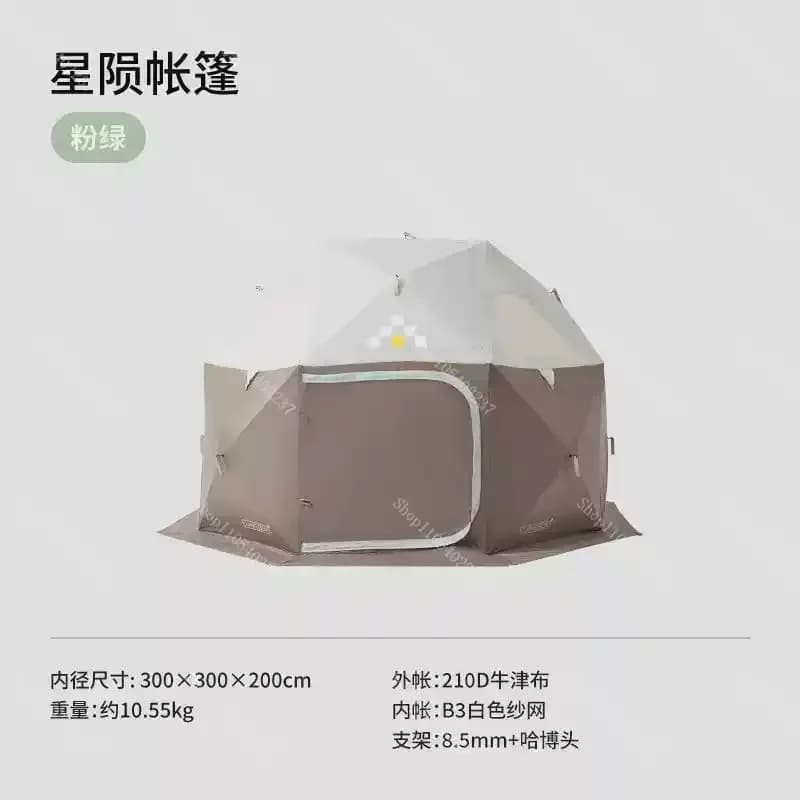 Tenda Sferica Automatica Leggera e Portatile, Ripiegabile per Campeggio, Escursionismo, Picnic, Riparo Antitempesta