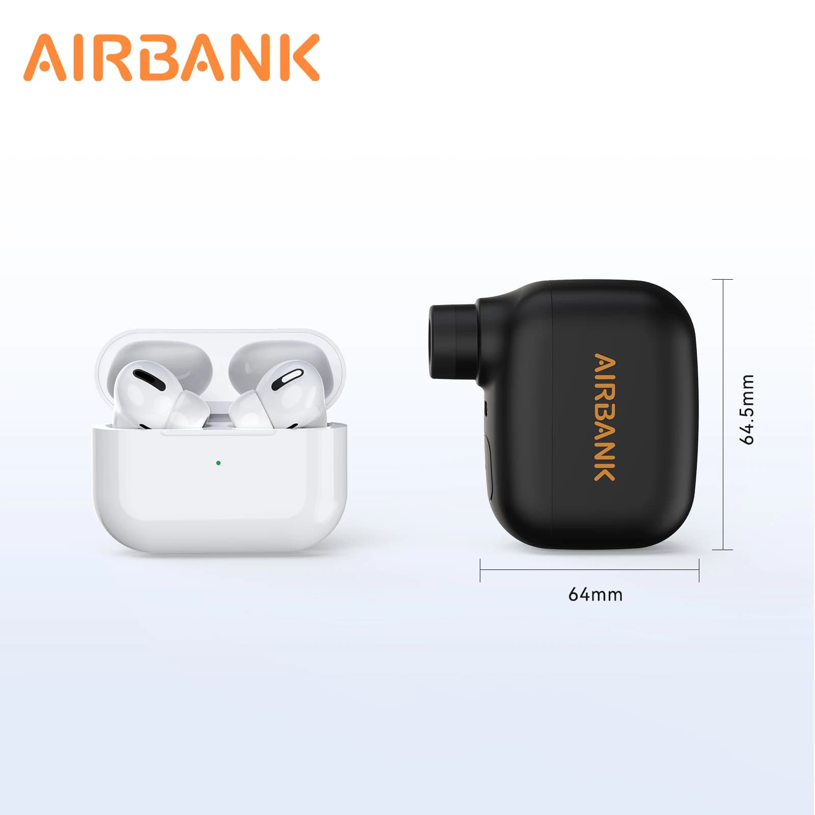 TOPUMP TB2 Mini pompa elettrica per bici Gonfiatore per pneumatici senza fili 450mAh 7.4V Batteria 120PSI Max Schrader Presta Pneumatici