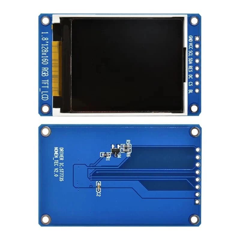 Schermo a colori da 1,8 pollici 128x160 TFT a colori con modulo display seriale SPI ST7735S 3.3V STM32 UNO sostituisce l'alimentatore OLED Arduino