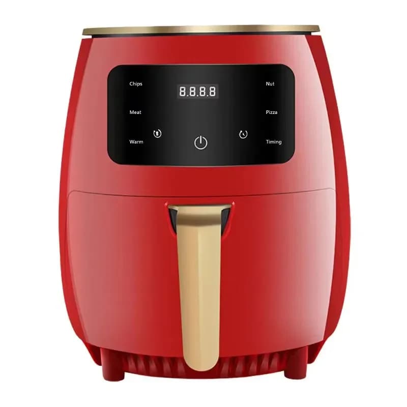 CBT 220V 1400W 6L Air Fryer European British Air Fryer Household Multi-function Smart Electric Fryer Digital Display Touch