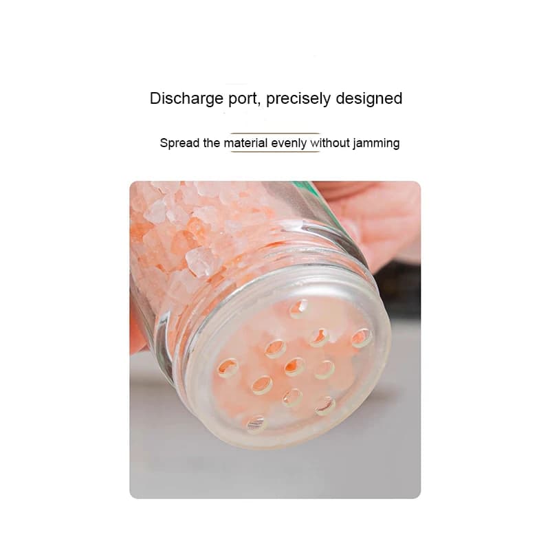 Set di Contenitori per Spezie, Barattoli Sigillati Multifunzionali, Portaspezie con Ruota, Bottiglie in Plastica, Set di Contenitori per Condimenti