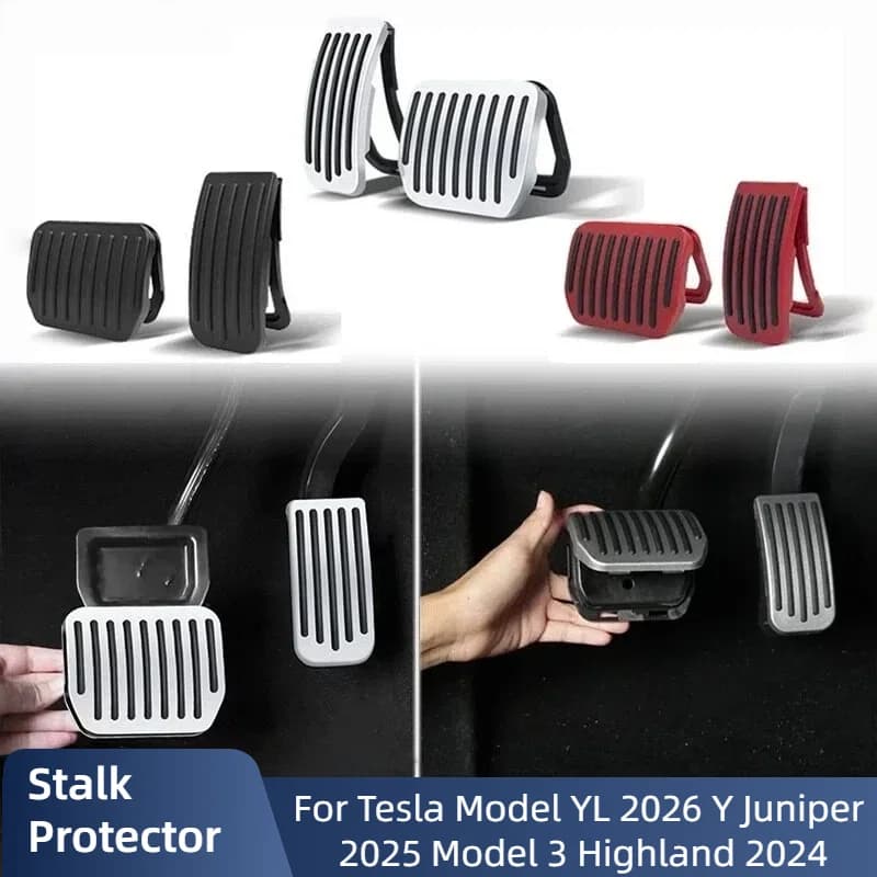 For Tesla Model YL/Y Juniper 2025+ Upgrade Foot Pedals Cover Accesories Brake Pedal Non-Slip Cover Gas Fuel Brake Rest Pads