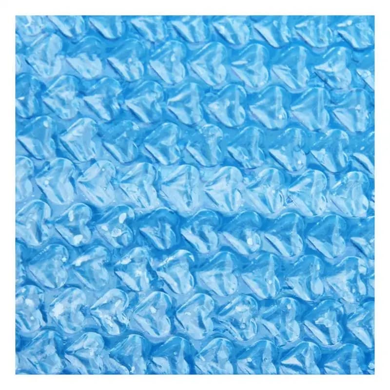 Copertura per piscina solare fuori terra Copertura per coperta isolante termica per piscina rettangolare in PE Coperta termica per bolle d'aria a forma di cuore
