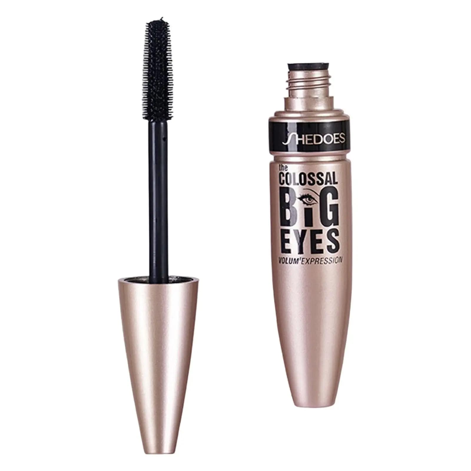 High Pigmentation Volumizing Mascara with Soft Brush in Silicone, Infoltente Effect, No Waving, Cosmetic Waterproof for Female Eyelashes