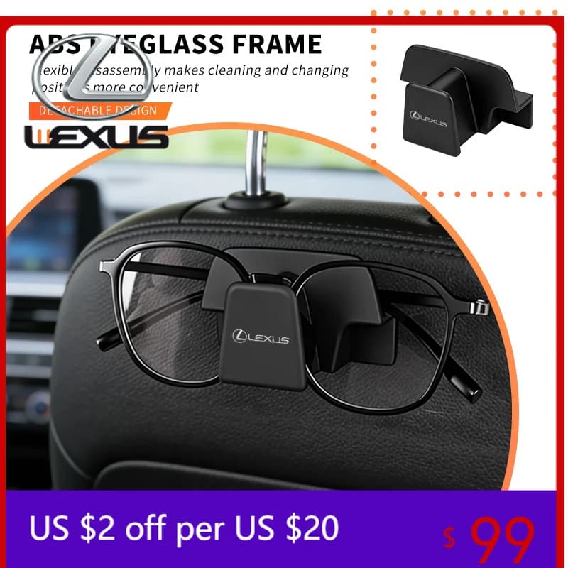 Multifunctional Clip Card Holder Car Sun Visor Glasses Clip Accessorie For Lexus UX250h RX450h RX300 GX470 CT200h RX400h NX300h