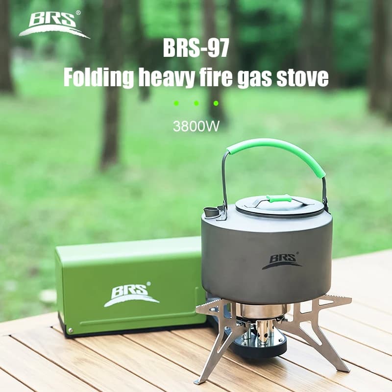 Fornello a Gas da Campeggio 3800W, Bruciatore Portatile Pieghevole a Butano, Griglia per Picnic all'Aperto, Fornello da Escursionismo, Fornello a Gas a Cassetta