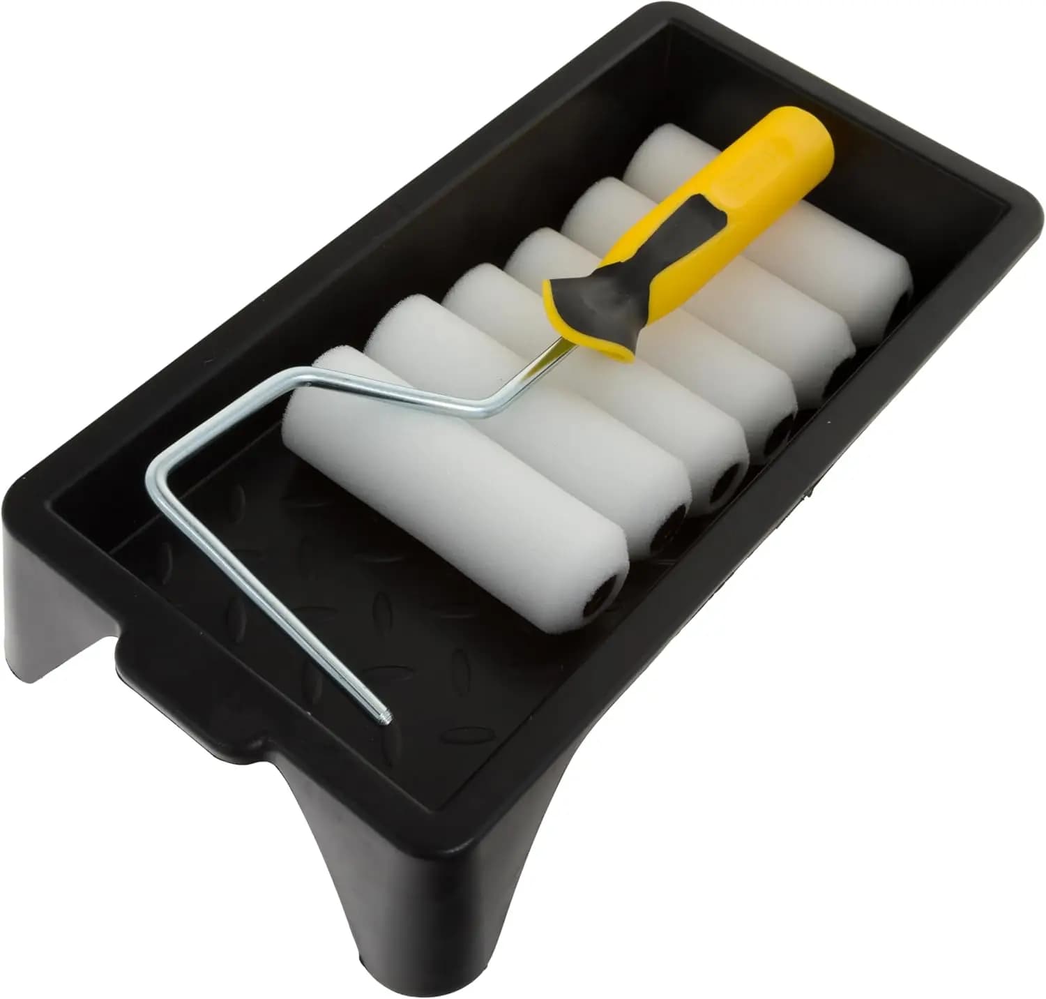 Kit Mini Painting Roller with 8 Pieces - High Density Foam Coatings for Polished Finish, Ideal for Painting of Houses and Walls