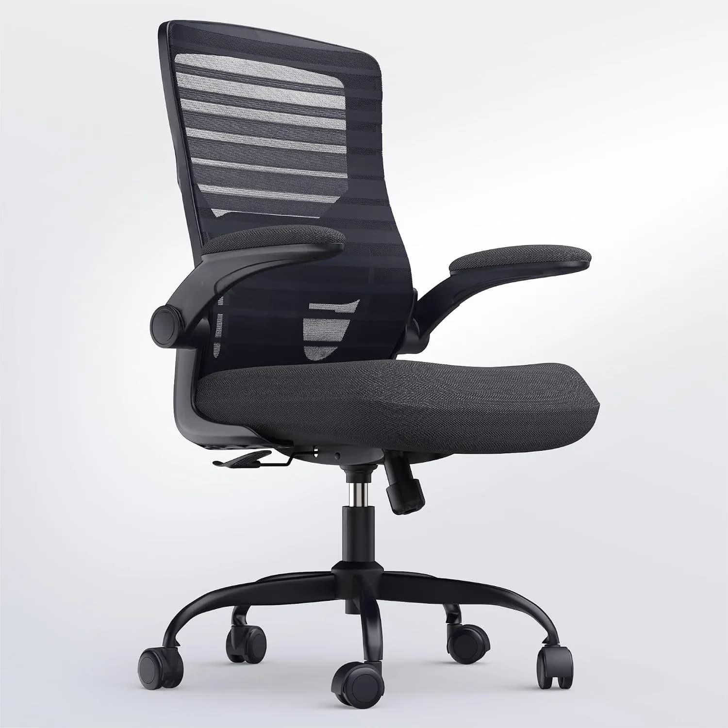 Office Desk Chair with 4" Molded Foam Cushion and Lumbar Support for Long Hours