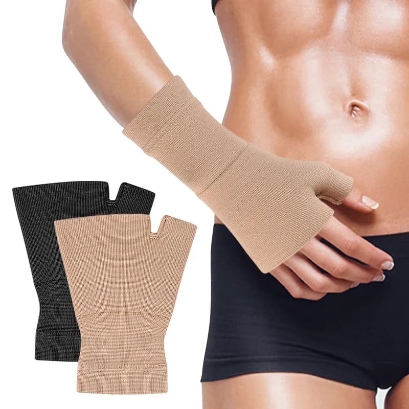 1 Paio di Guanti Compressivi per Artrite, Supporto per Polso e Pollice, Unisex, per Sindrome del Tunnel Carpale, Dolore e Affaticamento del Polso, Tutore per Polso HSW03