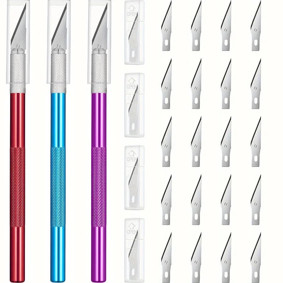 23 Pcs Precision Craft Knife Set, Cutting Tools for Engraving, Paper Craft, Scrapbooking & DIY Art, Ideal for Artists & Hobbyist