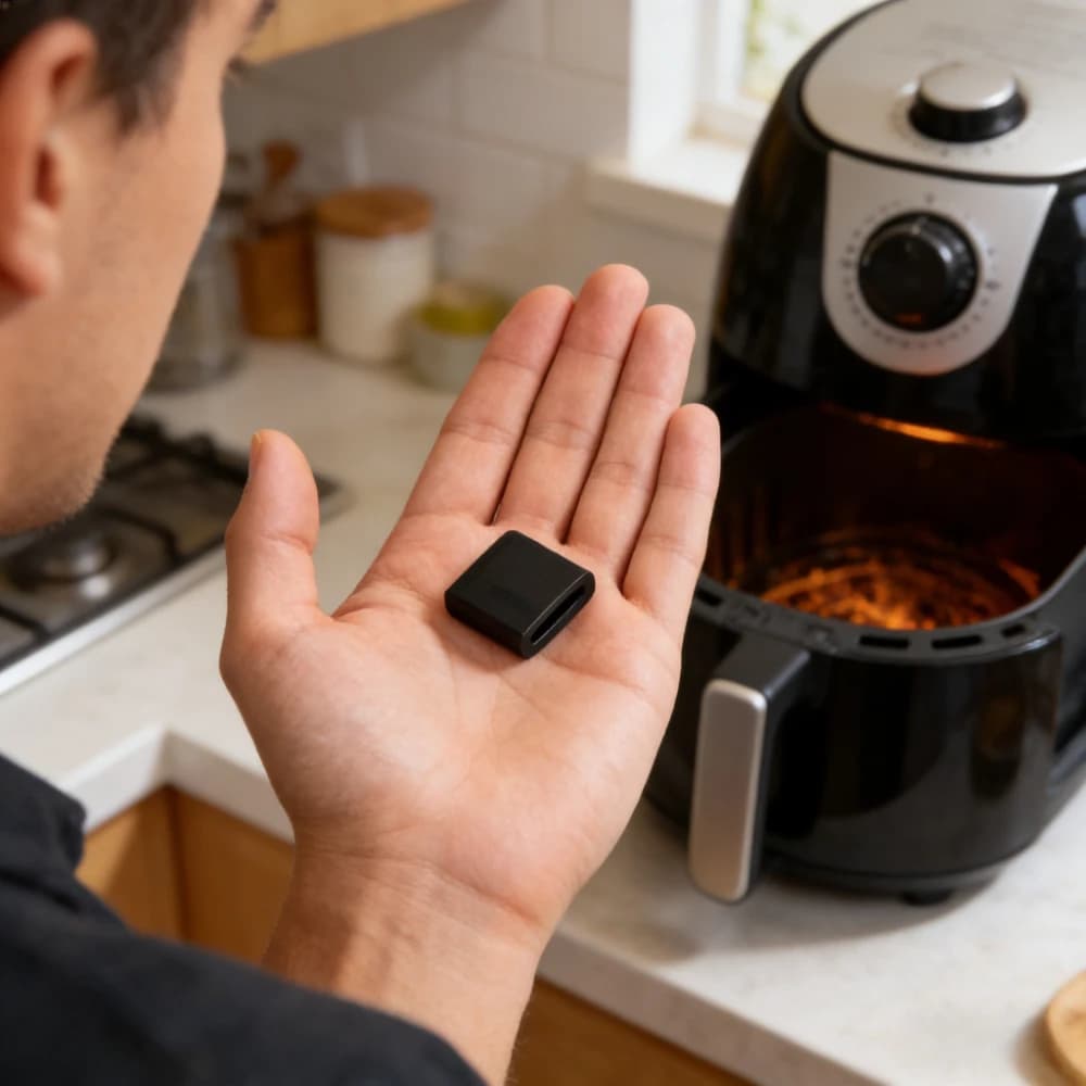 10 Piedini pieces in Silicone for Air Fryer, Anti-scratch Protection, Anti-slip, Heat Resistant, Kitchen Appliances