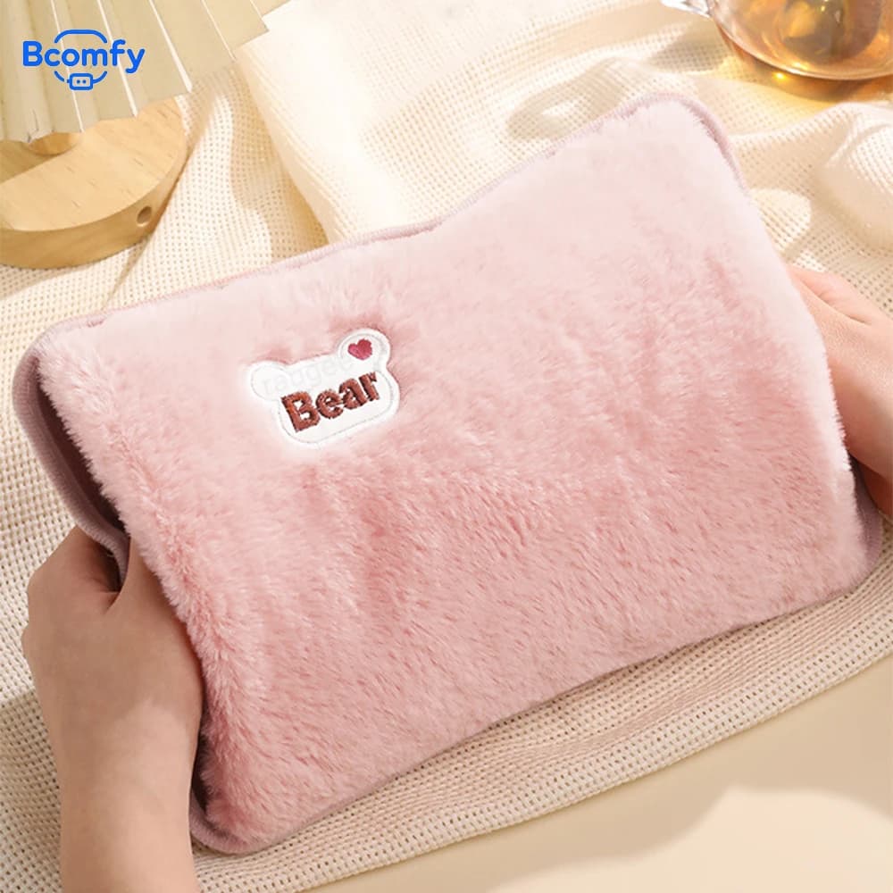 Borsa per acqua calda elettrica Scaldamani elettrico morbido portatile invernale Cuscino per mani riscaldante riutilizzabile ricaricabile a prova di esplosione