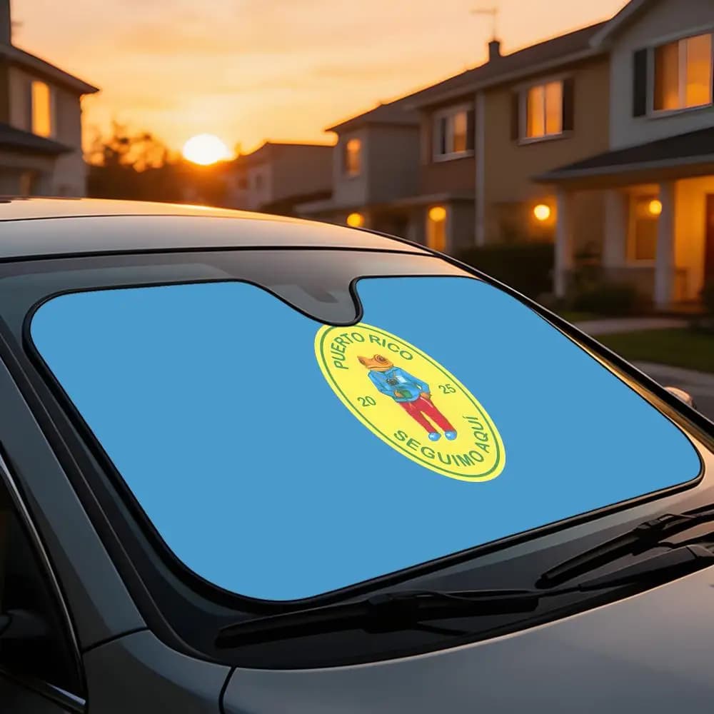 Parasole universale per parabrezza auto, copertura completa, blocco calore e raggi UV, anti-invecchiamento, B-Bad Bunny Debi Tirar Mas Fotos