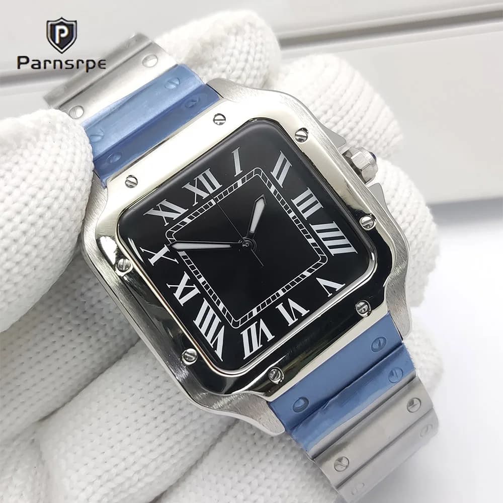 Orologi da uomo Cassa quadrata Nuovo orologio NH35 orologio sportivo automatico design della moda impermeabile Giappone Miyota NH35 orologio reloj hombre