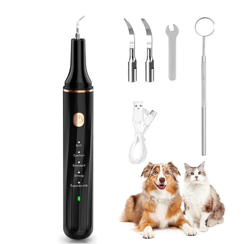 Ultrasonic Electric Toothbrush for Dogs, Pulitor Dentale for Plaque and Tartarus Removal, Dental Care Tool and Dog Whitening