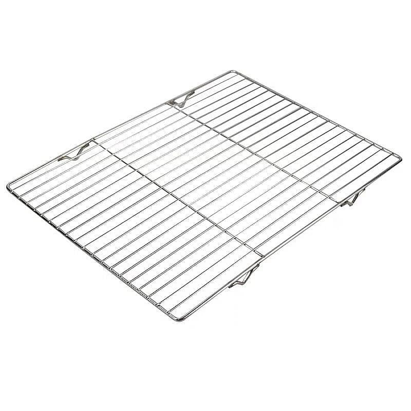 Stainless Steel Food Grade 30-100CM Length Rectangle BBQ Charcoal Grate Barbecue Grill Wire Grid Mesh Net 1.5 or 3.5CM Feet