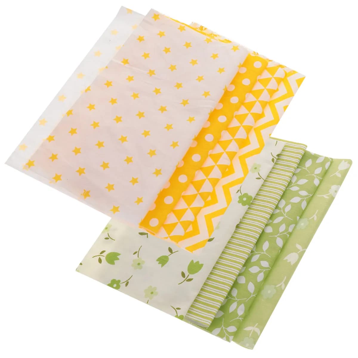 8 Pezzi di Tessuto Morbido Stampato per Patchwork Fai-da-Te, Materiale in Stoffa Liscia per Cucito, Quilting, Cuscini e Giocattoli
