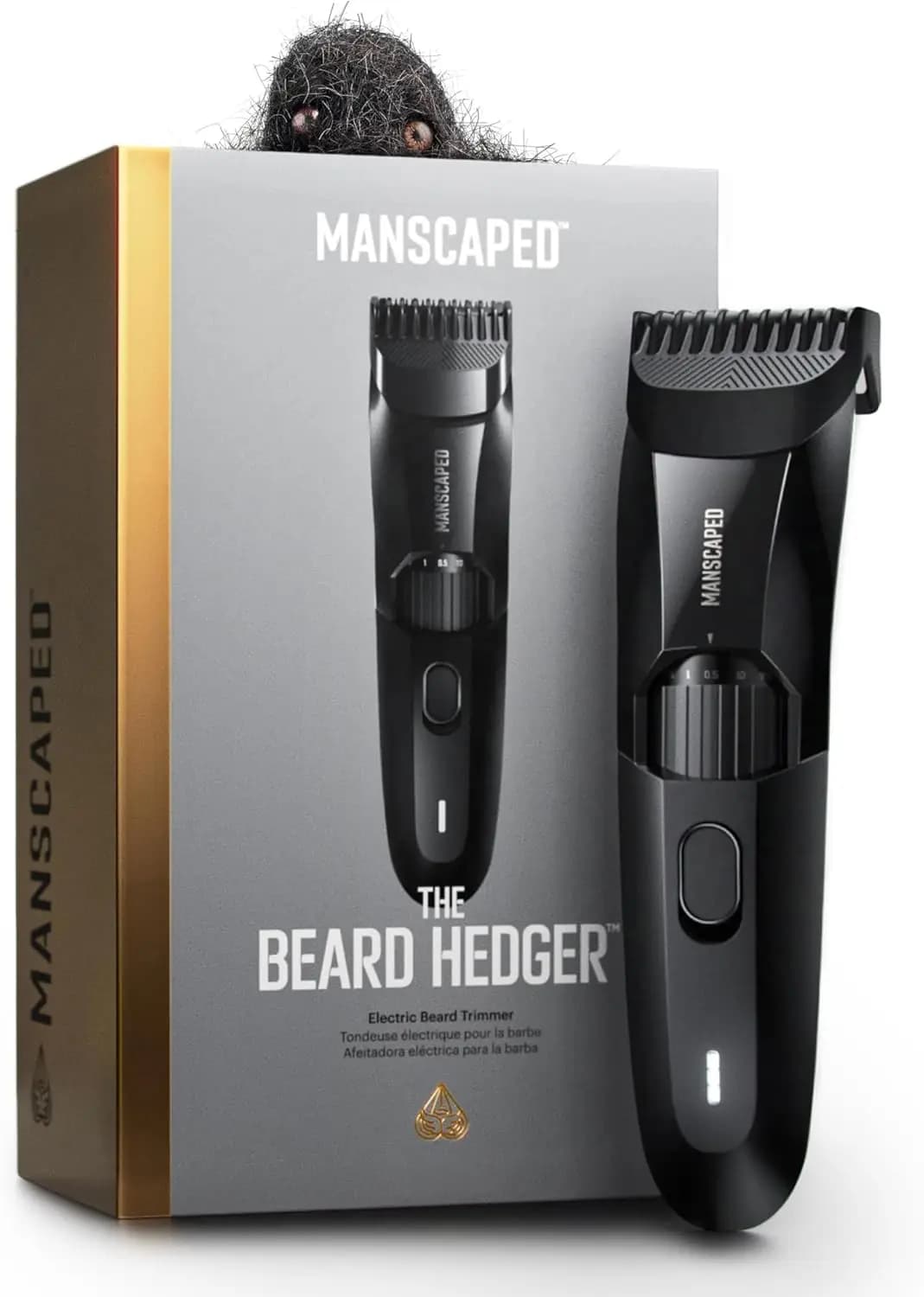 Premium Rulebarba with 20 adjustable blades, wireless and waterproof for precise facial hair care
