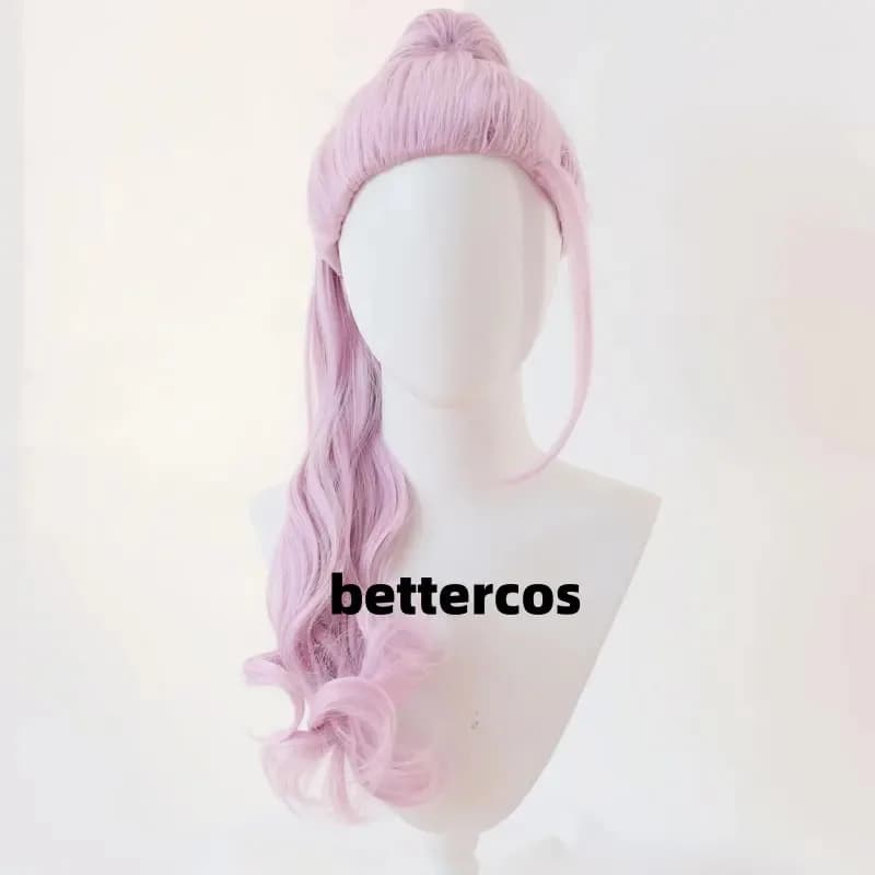 Parrucca cosplay Anime Sanzu rosa 60 cm coda di cavallo capelli finti sintetici resistenti al calore haruchiyo Akashi wigsx;3,v'6.f;9,