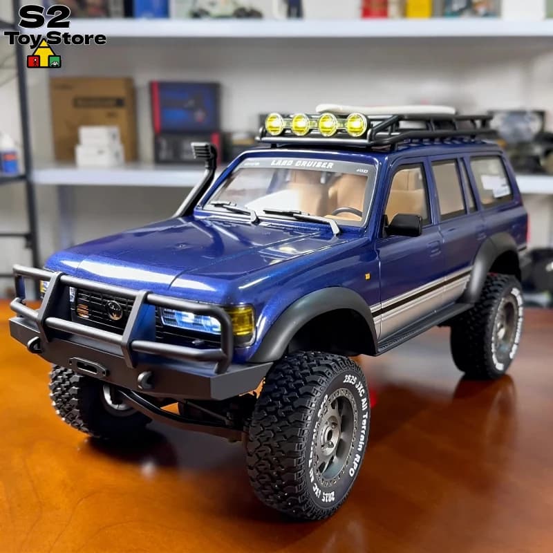 JXC Scala 1:12 Land Cruiser LC80 RC Auto 4WD 2.4G Proporzione Completa di Controllo Remoto Crawler Fuoristrada Modello di Camion Ragazzo Regalo