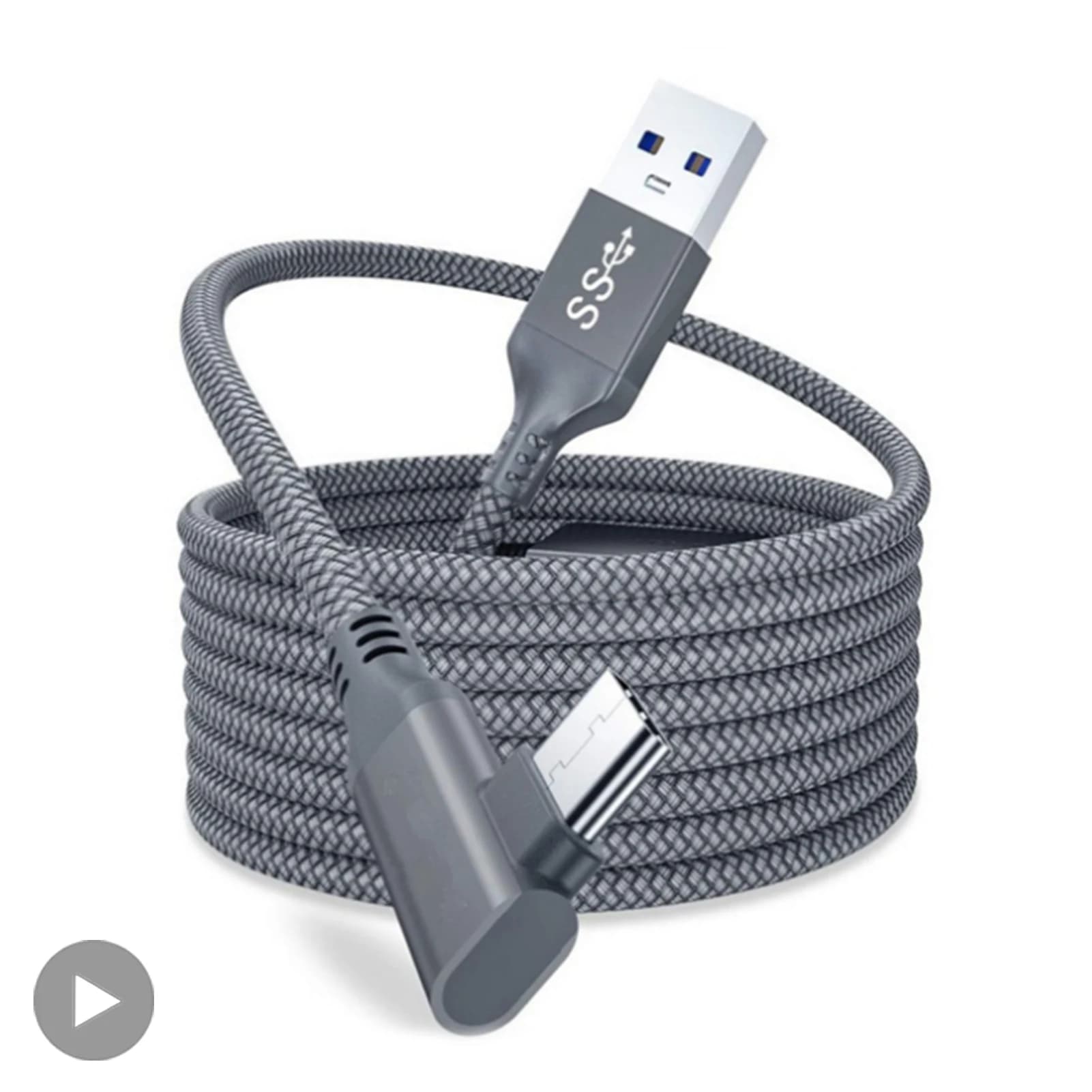 Cable USB A To Type C 5M For Quest2 Oculus Quest 2 Link VR Glasses Virtual Reality Headset Gaming Helmet Oculis Game Accessories