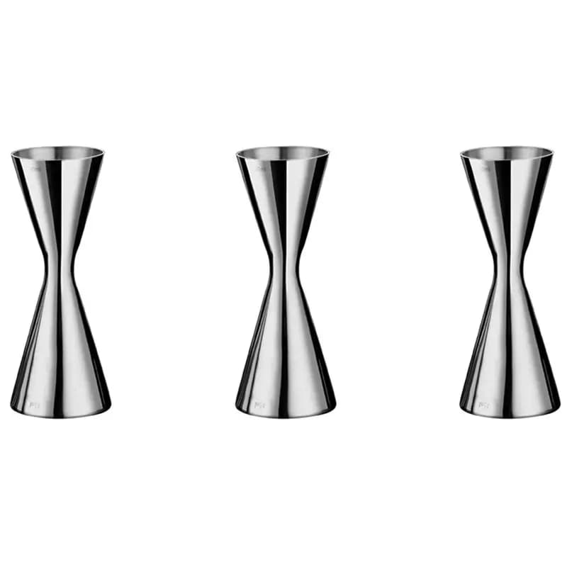 A84E-3X Misurino in Acciaio Inox a Doppia Testa per Bar, Feste, Vino e Cocktail, Shaker Jigger 45ml