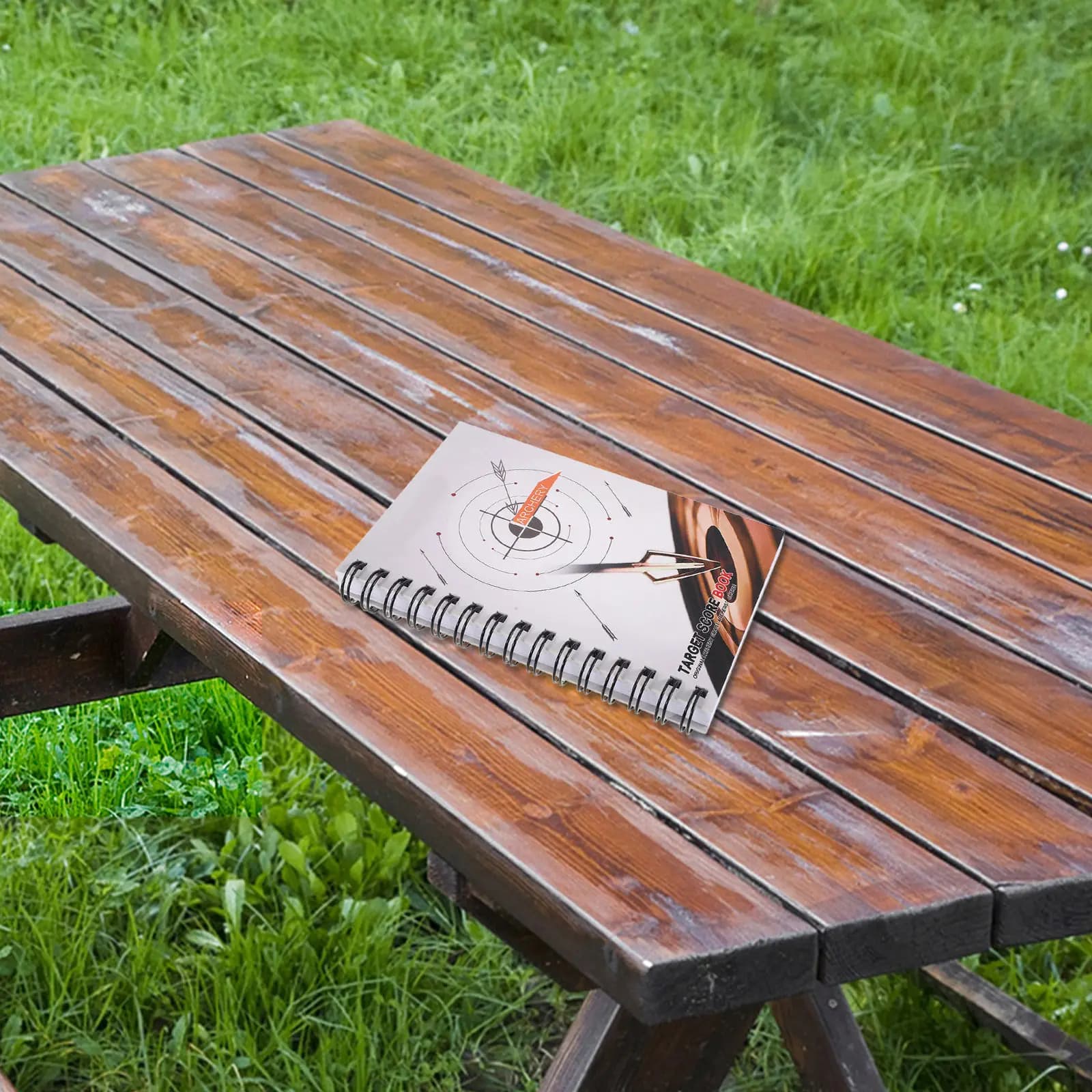 Archery Score Book Spiral Bound White Portable Target Practice Journal Competition Scorecards Compound Bow Accessories