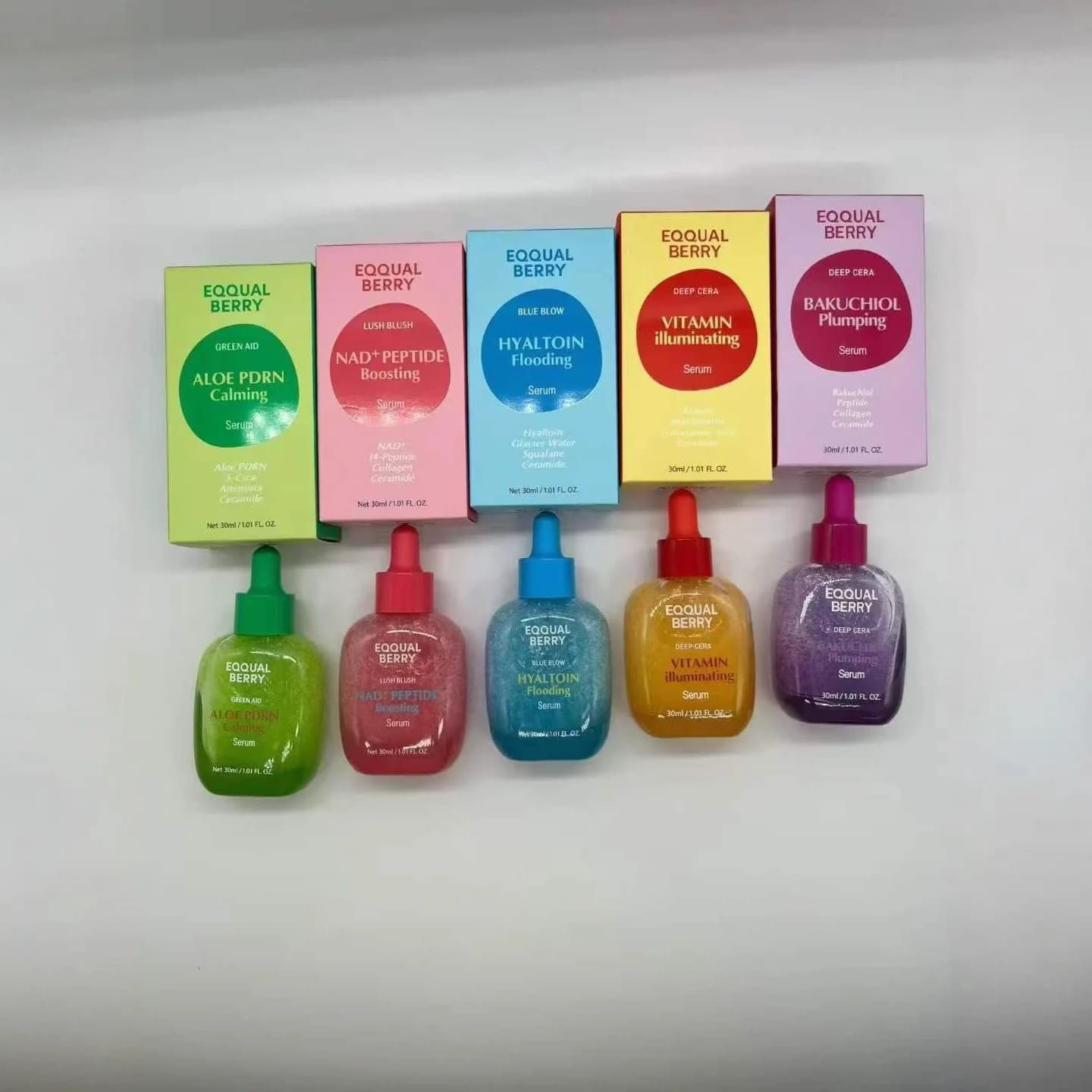 EQUALBERRY PDRN + PEPTIDE Siero potenziante Rassoda efficacemente i pori per la pelle sensibile Cura della pelle coreana Nutriente profondamente Smoothi