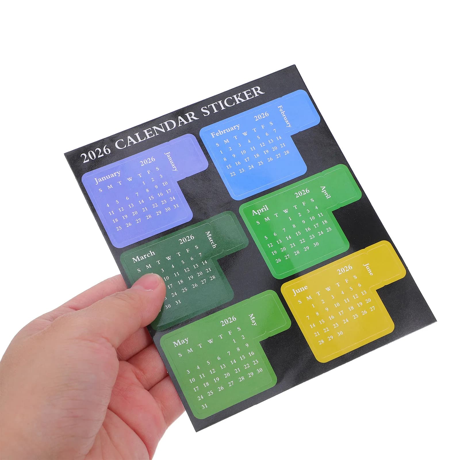 Set di 1 Adesivi per Planner 2026, Divisori Mensili, Etichette Adesive per Calendario, per Diari, Quaderni, Viaggi, Lavoro, Aula