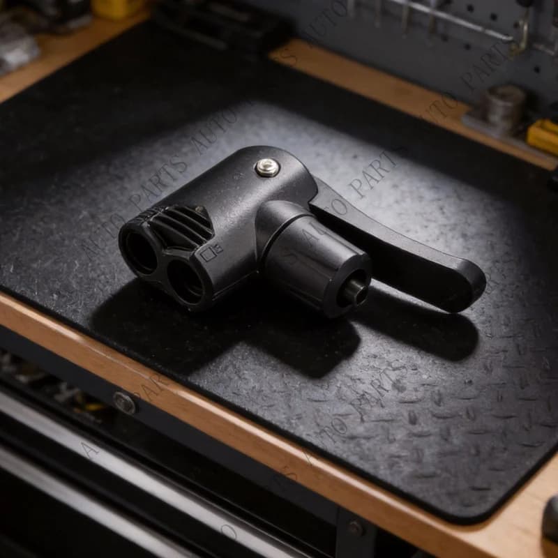 A+ Bicycle Pump Adapter with Double Head Valve for Mountain and Road Bike Tires