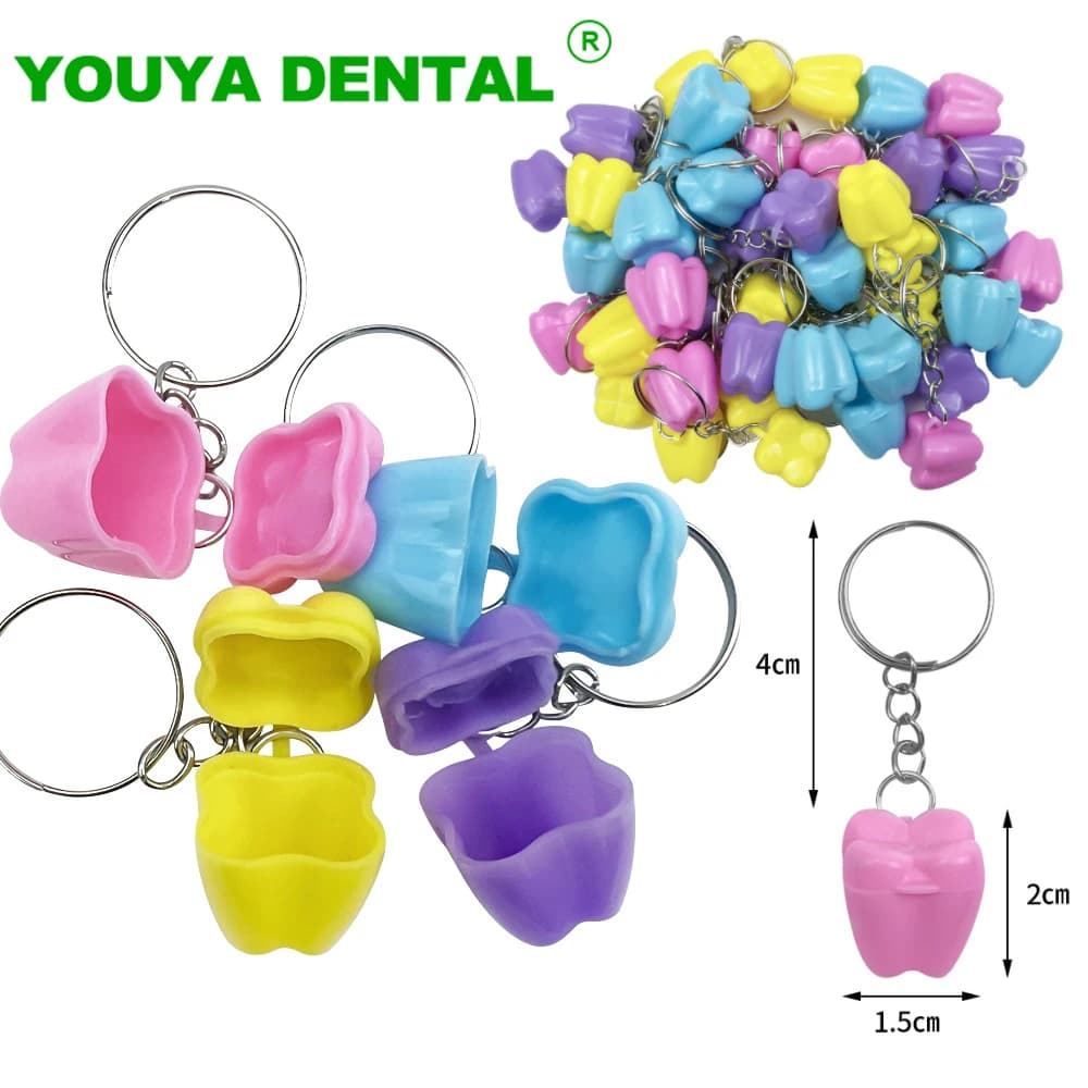 Scatola portaoggetti per denti da latte da 50 pezzi scatola per denti da latte per fata dei denti per bambini primo dente Souvenir salva contenitore Organizer per denti decidui