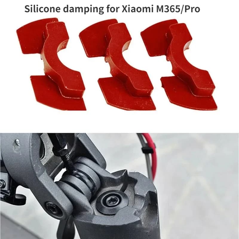 3 pz Scooter Elettrico Parte Per Xiaomi Norma Mijia M365/Pro Accessori Gomma Pad Pole Shakeproof Cuscino Silicone Smorzamento delle Vibrazioni