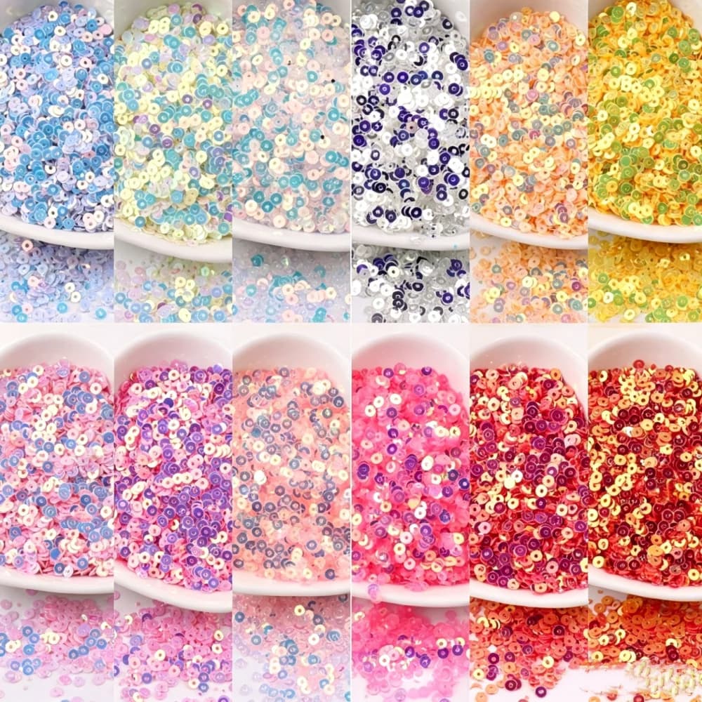 2mm 3mm 4mm Ologramma Laser Paillettes Mestiere PVC Cerchio Piatto Paillettes Paillettes FAI DA TE Abbigliamento Accessori Per Cucire Lentejuelas