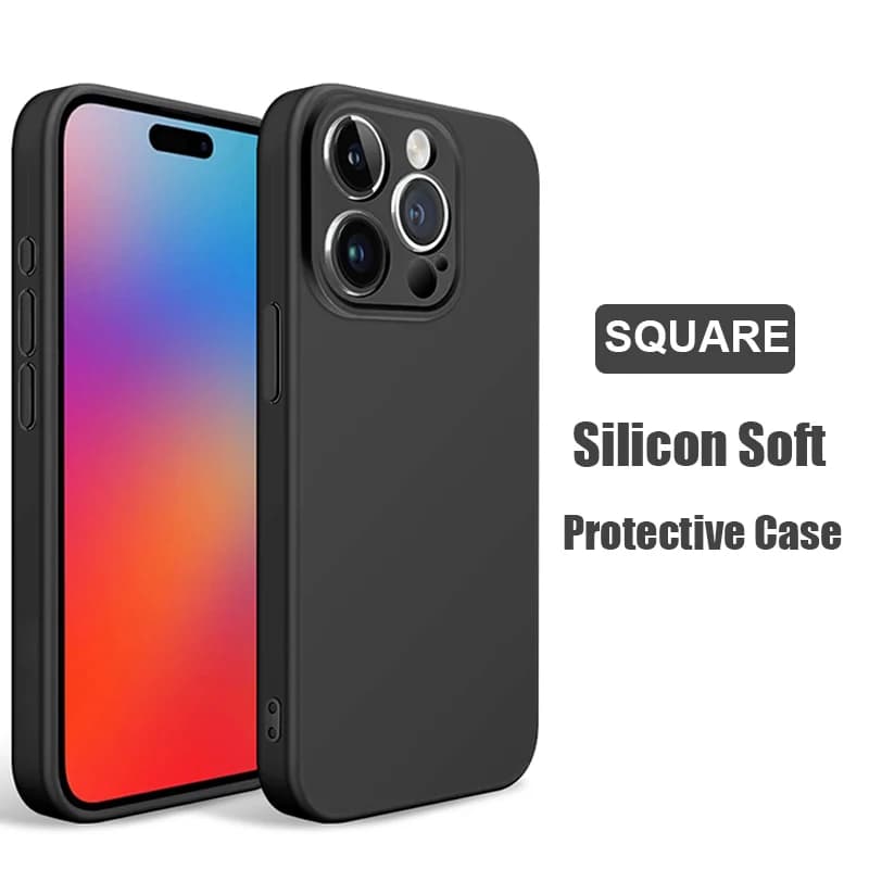 Luxury Liquid Silicone Shockproof Case for iPhone 11 12 13 14 15 Pro Max Mini 7 8 iphone 15 14 Plus X XS XR Max Back Soft Cover