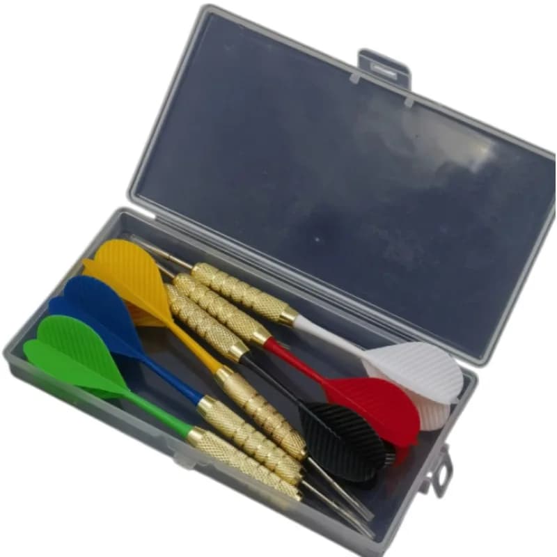 Dart Set, 6 Pieces Professional Metal Dart Tips Suitable for Hard Dartboards School and Entertainment Game Accessory Comes