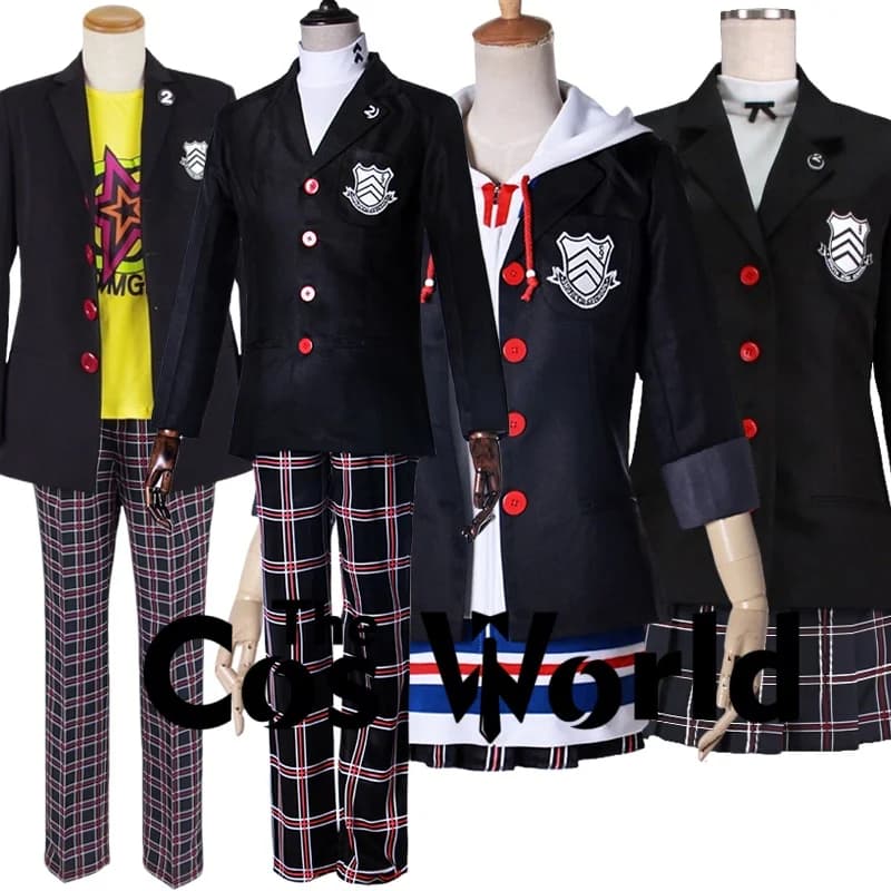 Cosplay Costumes Customizable Souls: JK School Uniforms of the Shujin Academy of Ren Amamiya, Ryuji Sakamoto, Ann Takamaki