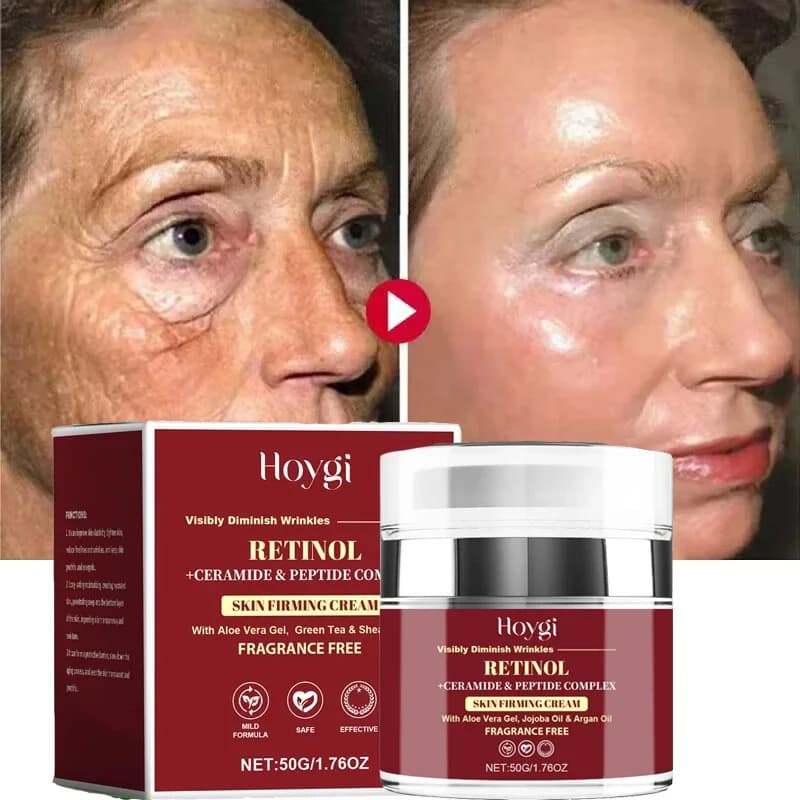 Retinolo Anti-rughe Siero Viso Istantaneo Anti-Aging Lift Rassodante Dissolvenza Linea Sottile Idratante Illuminare La Cura Della Pelle Per Le Donne Degli Uomini 50g