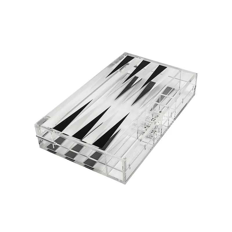 Scacchiera pieghevole magnetica per backgammon di lusso leggero, giocattolo educativo, ornamento da tavolo, scatola degli scacchi di stoccaggio creativa