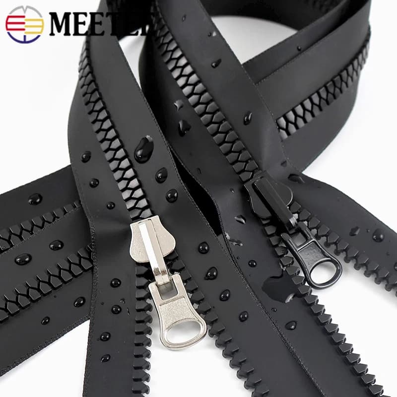 2/3M 5 # 8 # Cerniera in resina impermeabile con cursori, rotolo continuo per borse da esterno, tende, impermeabili e accessori per cucito