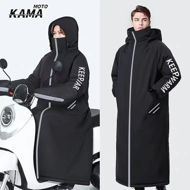 Scooter Leg Warm Cover Winter Padded Thickened Cycling Jersey With Reflective Stripes Moisture Protection Scooter Blanket Motorc