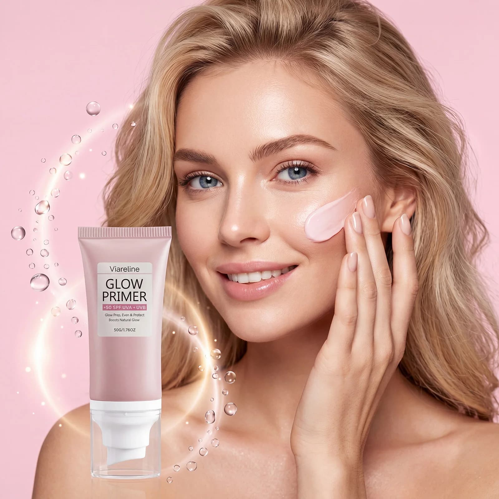 Hydrating Primer Moisturizing Smooth Base Lightweight Long Lasting Flawless Pore Minimizer Daily Face Makeup Primer for All Skin